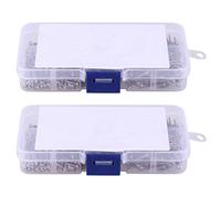 Rastapulz Lot de 400 vis à tête plate M3 en acier inoxydable haute résistance auto-taraudeuse pour meubles