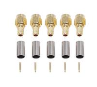 Rastapulz Lot de 5 connecteurs coaxiaux SMA pour RG58, RG142, RG400, LMR195, RG223