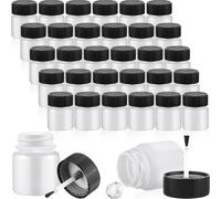 Rastapulz Lot de 60 flacons de retouche de peinture vides de 30 ml avec pinceau et boule de mélange pour la réparation des éclats de pierres sur la voiture