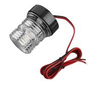 Rastapulz Lumière de Signalisation à LED Blanche 360 Degrés pour la Navigation 12-24V, Lumière Tout Autour pour Voilier, Bateau de Plaisance, Feu de Poupe et Feu D'Ancre.