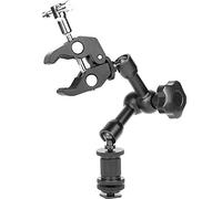 Rastapulz Magic Arm 7 Articulating Friction Arm Super Clamp Pince de serrage réglable avec filetage 1/4 et 3/8 pour appareil photo reflex numérique Rig/écran LCD/éclairage LED/flash