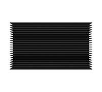 Rastapulz Rafraîchisseur en aluminium - 4,72 x 2,72 x 1,06/120 x 69 x 27 mm - Rafraîchisseur à oxyde noir - 22 fins