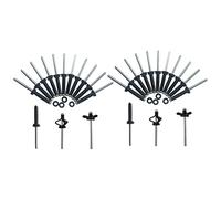 Rastapulz Rivets Tri-Grip 40 pièces avec 40 joints toriques Tri-Fold Tri Poire avec long pour installation en eau profonde pour kayak, canoë et bateau