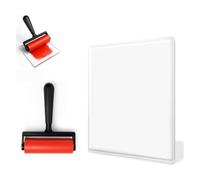 Rastapulz Tampon d'impression gel avec pinceau - Plaque de gel réutilisable pour monoprinting, tampon et texture pour débutants, artistes et thérapie