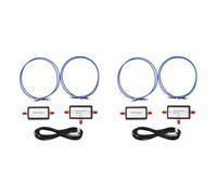 Rastapulz YouLoop Lot de 2 antennes électromagnétiques portables 250 MW 10 kHz à 30 MHz Antenne magnétique passive avec RG402 + RG174 pour HF VHF