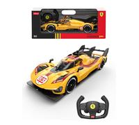 RASTAR 10110 1/14 Ferrari 499P-N83 Racing RC Modèle de voiture avec télécommande 2,4 GHz, interrupteur à 2 vitesses, portes ouvertes, suspension indépendante, lampes de travail et étiquettes de