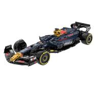 Rastar Red Bull RB19 Formula 1 Car Maquette 1/8 Kit de Maquette avec 2509 Pièces Étiquettes DIY Volant Fonctionnel Toit Ouvrant Emballage Boîte Luxueuse Cadeau pour les Amateurs de Voiture