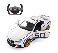 RASTAR BMW Voiture RC 1/14 BMW 3.0 CSL RC Voiture BMW Télécommande Jouet Voiture pour Enfants, Blanc 2.4G