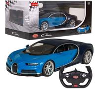 Rastar Bugatti Chiron bleu modèle 1:14 Voiture télécommandée + lumières LED + télécommande 2,4 GHz