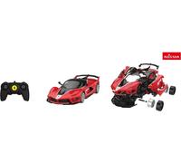 Rastar Ferrari FXXK EVO 1:18 RC Building Kit 96900 - Modèle télécommandé à assembler, jouer et collectionner