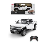 RASTAR Hummer EV RC 93000 1/16 Modèle de voiture sous licence officielle avec télécommande 2,4 GHz, promenade de crabe, portes ouvertes, suspension indépendante, lampes de travail et support de