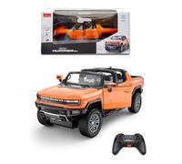 RASTAR Hummer EV RC 93000 1/16 Modèle de voiture sous licence officielle avec télécommande 2,4 GHz, promenade de crabe, portes ouvertes, suspension indépendante, lampes de travail et support de