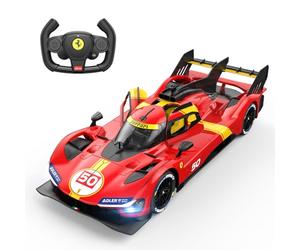 RASTAR RC Cars 1/14 Ferrari 499P Le Mans Hypercar Voiture de sport télécommandée, voiture jouet Ferrari pour enfants, 2,4 G