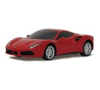 Jamara Voiture RC Ferrari 488 GTB 1:24 Rouge 27MHz – Licence officielle, jusqu'à 1 h d'autonomie