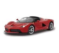 Jamara 405150 - Ferrari Laferrari Aperta 1: 14 Rouge Mode Drift - Ouverture Des Portes, Sous Licence Officielle, jusqu'à 1 Heure De Conduite, env. 9 Km/H, Éclairage Led, détails Parfaitement Reproduits, Intérieur Détaillé