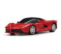 Jamara 404521 - Ferrari LaFerrari 1:24 2,4 GHz - sous Licence Officielle, jusqu'à 1 Heure de Temps de Conduite à Environ 9 km/h, détails Parfaitement recréés, Finition de qualité supérieure, Rouge