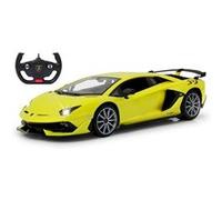 JAMARA 405171 - Lamborghini Aventador SVJ 1:14 2,4 GHz - sous Licence Officielle, jusqu'à 1 Heure de Temps de Conduite à Environ 11 km/h, détails Parfaitement recréés, Finition de qualité, Jaune