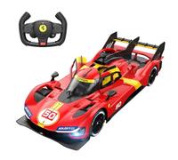 RASTAR Voiture télécommandée à l'échelle 1/14 Ferrari 499P #50 Le Mans Champion Racing RC Car R/C pour enfants garçons, rouge 2,4 G