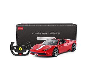 RASTAR - Voiture télécommandée Ferrari 458 Special A - Rouge - Échelle 1/14 - Décapotable : ouverture et fermeture automatiques