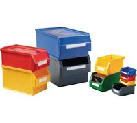 RasterPlan Boîte de rangement à ouverture frontale L350xl200xH200 mm PE gris