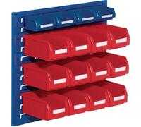 RasterPlan Jeu de boîtes de rangement ouvertes H450xl500xP250mm tôle d'acier/...