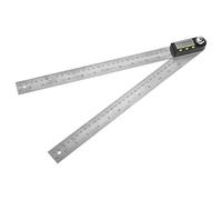 RASTKY 0-300 Mm en Acier Inoxydable Protembre électronique - Angle de Goniomètre Numérique avec Affichage LCD et Bouton de Verrouillage, Règle 2-en-1 et Mesure d'Angle Précis et de Longueur