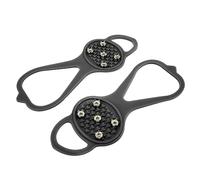 RASTKY 1 Paire/Ensemble Crampons Légers à 5 Dents pour Une Traction Améliorée sur la Glace et la Neige Idéal pour L'alpinisme, Le Jogging, Gris, Crampons à 5 Dents (S)