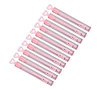RASTKY 10 Pièces Baguettes à Bulles en Forme de Coeur Rose Bâtons à Bulles Portables Transparents pour Fête de Mariage, Plastique Durable Mignon 4,1 Pouces pour Les Célébrations de Mariage