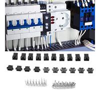 RASTKY 100 Pièces Connecteur SM Durable Mâle Femelle Fil Cavalier Broche en-tête Kit avec Broches à Sertir pour Les Projets électroniques de Bricolage, adapté à L'automobile, aux Avions, aux