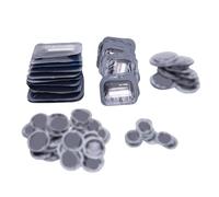 RASTKY 100 Pièces Patchs de Réparation à Froid Universels pour Pneus Radiaux pour Voiture Camion Bus Tracteur Moto, Kit de Réparation Rapide en Caoutchouc pour Crevaison de Pneu, Tailles 1,26"- 3,35"