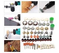 RASTKY 145pcs Tool Accessory Set Drill Electric Grinder - Grining Kit Complet, Polissage, Coupe et Déburrice avec Roues en Laine, Papier de Verre et Brosses Métalliques