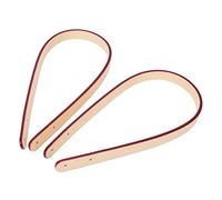 RASTKY 2 Pièces 65 Cm Poignées de Sac en Cuir avec Rivets - Idéal pour Accessoires de Bricolage, Sacs à Main, à Bandoulière et messagers. (Rosé)