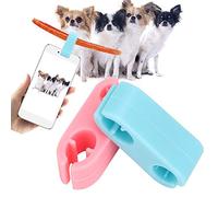 RASTKY 2 Pièces Pince à Selfie en Silicone pour Chat Accessoires de Photographie de Chien Portables pour Prendre des Photos, Fournitures pour Animaux de Compagnie de qualité Supérieure Bleu Rose