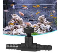 RASTKY 20 Pièces Connecteur en T D'aquarium en ABS Noir, Tube à 3 Voies, Valve de Contrôle du Débit d'air, Accessoires de Pompe pour Augmentation de L'oxygène de L'aquarium (4mm)