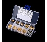 RASTKY 270pcs M2 Brass Femelle Femme Femme Kit d'assortiment Industriel et Scientifique/Fondeurs/Spacers & Standoffs/Spacers
