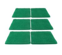 RASTKY 6 PCS Poulet Oest Boîte à Boîte - PE Nesting Mats Chicken Coop, Accessoires de Ponte, 13,8 X 12,2 Pouces (Green)