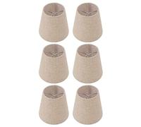RASTKY 6 Pièces à Clipser en LinPetits Abat-jourAmpoules Bougies E14 - Accessoires d'éclairage PolyvalentsDécoration Intérieure, Lampes de Table Parfaites, Lustres et Plus Encore