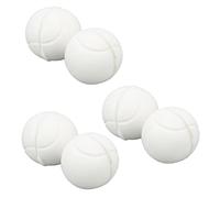 RASTKY Absorbeur à Amortisseur à Corde de Raquette - 6 PCS Tennis Amortisseur Racket Absorbeur d' Silicone de Tennis en Forme de Vibration de Raquette (White)