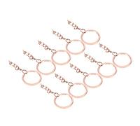 RASTKY Accessoire de Porte-clés Bricolage 10 Pièces, Ensemble de Porte-clés Fendus Exquis avec épingle à œil à Vis "scène Applicable": Usage Quotidien (φ28mm【10 pièces】)