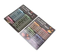 RASTKY Accessoires pour Friteuse Rapide Guide des Temps de Cuisson Feuilles de Triche Magnétiques pour une Cuisson Facile | 2 X Feuille de Temps de |