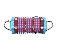 RASTKY Accordéon Concertina Professionnel, Forme Unique, Dragonne Réglable, Instrument Portable pour Adultes/enfants 7,1 X 6,7 X 6, Pouces (bleu ciel)