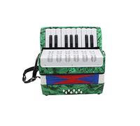 RASTKY Accordéon pour Enfant Mini Petit 17 Touches 8 Basses Instrument Jouet Exquis avec Sangle Réglable pour Débutant Jouet Musical éducatif pour Enfants ABS Bleu foncé 9,1 X 8,7 X 3,5 Pouces (GREEN)