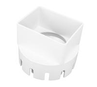 RASTKY Adaptateur carré de Descente de Gouttière en PVC 3x4 Pouces pour Un écoulement d'eau de Pluie sans Couture, Matériau Durable pour Les Murs Extérieurs (White)