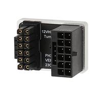 RASTKY Adaptateur coudé à 180 Degrés pour Carte Graphique de PC de Bureau, Connecteur d'angle de Rotation en U Plug and Play en Alliage D'aluminium 16 Broches Mâle à 16 Broches Femelle, Adaptateur