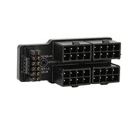 RASTKY Adaptateur coudé ATX 8P, Connexion Stable, Puissance 600W pour Carte Graphique, Carte Adaptateur D'alimentation pour Ordinateur de Bureau (BLACK)