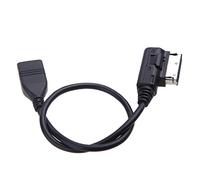 RASTKY Adaptateur de Câble D'interface USB MP3 AUX pour Voiture avec Commande au Volant Multifonction pour AMI, certifié CE et RoHS, Longueur 10,2", Noir pour Accessoires de Voiture