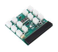 RASTKY Adaptateur de Carte de Dérivation d'alimentation Haute Performance pour Bloc d'alimentation 1600 W, 12 Jeux de Carte Graphique Sortie 6 Broches, Compatible avec DPS 1200QB HSTSN PL12,