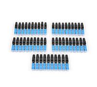 RASTKY Adaptateur de Fibre Optique Bleu SC/UPC-C, Connecteur SC/UPC-C à Performances Stables pour la Transmission de Données, 50 Pièces pour les Réseaux de Télécommunication