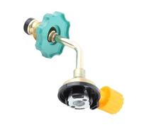 RASTKY Adaptateur de Recharge de Cylindre de Butane Extérieur, Adaptateur de Remplissage de Réservoir D'air Portable pour Randonnée D'urgence en Cuivre 11.5x11CM