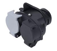 RASTKY Adaptateur de Remorque 13 Broches à 7 Broches, Prise de Conversion 13 à Double 7 12 V, Appareil de Réfrigérateur de Remorque 12N 12S, Prise de Connecteur de Lumière de RV à Voies, Extérieur